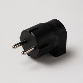 Nurkpistik Schuko maandusega 16A / 250 V must