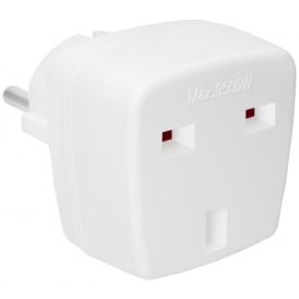 Adapter COL10 EU-UK 230V A10-COL10 AD75 250V 7.5A valge