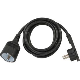Jätkujuhe must H05VV-F3G1,5, 2 m