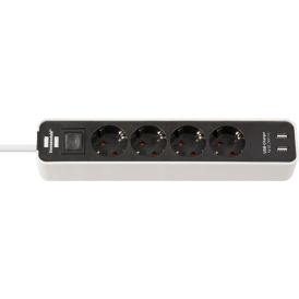 Pikendusjuhe Brennenstuhl 4-pesa, 2 x USB 1,5 m