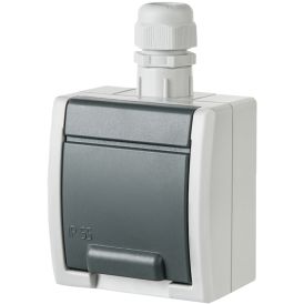 Pistikupesa Aquant 1-ne, maandusega