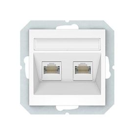 Arvutipesa raamita Vilma Quadrum QR 1000 2 x RJ45 CAT6 UTP valge