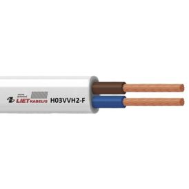 Kiudkaabel lapik Lietkabelis H03VVH2-F 2 x 0,75 mm² 5 m