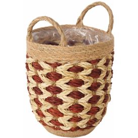 Lillepott Solen punutud 29 x 20 cm, pruun