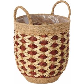 Lillepott Solen punutud 34 x 24 cm, pruun
