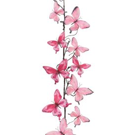 Dekoratiivoks liblikad 110 cm, roosa