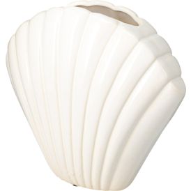 Vaas merikarbi kujuline 23 cm, valge