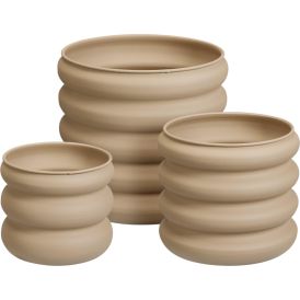 Lillepott 25 cm, helepruun