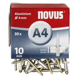 Alumiinium needid Novus A4 x 10 mm 30 tk