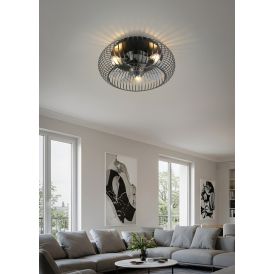 Valgusti ventilaatoriga Reality Leuchten Johanna Ø 61 cm