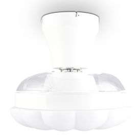LED-valgusti ventilaatoriga Reality Leuchten Boras Ø 60 cm