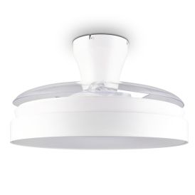 LED-valgusti ventilaatoriga Reality Leuchten Vansbro Ø 106 cm