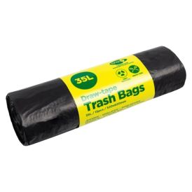 Nööriga prügikotid 35 l, 520 x 620 mm, 15tk/rullis