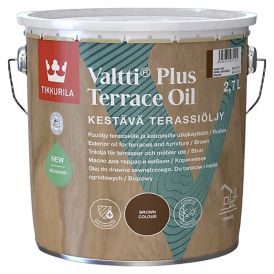 Terrassiõli Tikkurila Valtti Plus Terrace Oil 2,7 l pruun