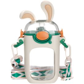 Joogipudel Atom Jänes 400 ml, roheline/valge