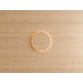 Sauna LED-seinavalgusti Cariitti Eclipse Hemlock Ø 20,3 cm