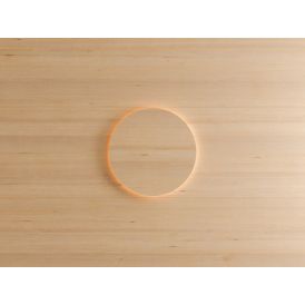 Sauna LED-seinavalgusti Cariitti Eclipse Hemlock Ø 26,7 cm