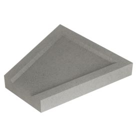 Vihmaveerenni otsatükk hall 400 x 400 x 60 mm