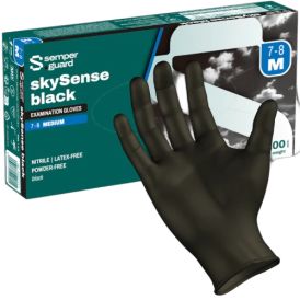 Nitriilkindad Semperguard Skysense must M 100 tk