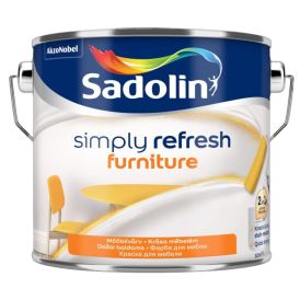 Matt mööblivärv Sadolin Simply Refresh Furniture BW valge 2,5 l