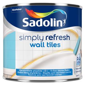 Keraamiliste seinaplaatide värv Sadolin Simply Refresh Wall Tiles BC toonitav 0,5 l