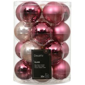 Kuuseehe pall 20 tk/pk 6 cm, punane