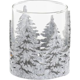 Küünlahoidja vildist kuusk valik 10 x 8,5 cm