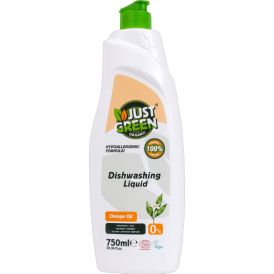 Just Green Organic nõudepesuvahend apelsiniõliga 750 ml