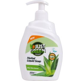 Just Green Organic vedelseep Aloe Vera 400 ml