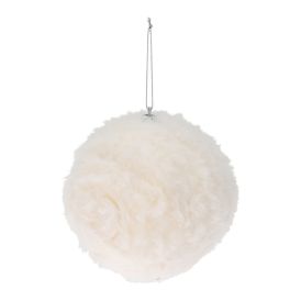 Kuuseehe pall 12 cm, valge karvane