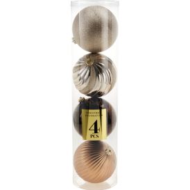 Kuuseehe pall 4 tk/pk 15 cm, kuldne
