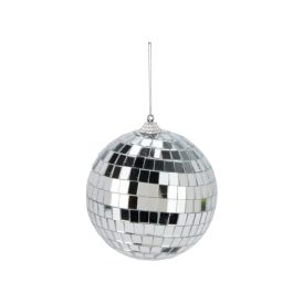Kuuseehe pall disco 10 cm, hõbedane