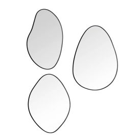 Sisustuspeegel Mirrors & More Viola 22 x 28,20 cm, must