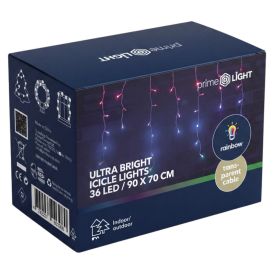 LED-valguskardin Rainbow 90 x 70 cm