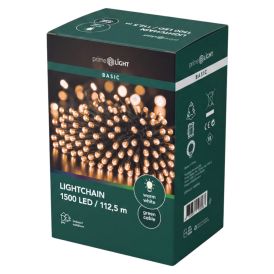 LED-valgussari Basic 112,5 m soe valge