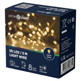 LED-valgussari 5 m soe valge
