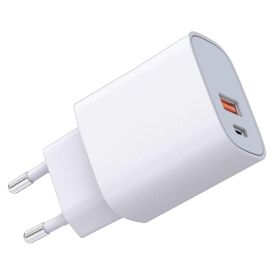 Kiirlaadija Airam USB-A/USB-C 20 W valge
