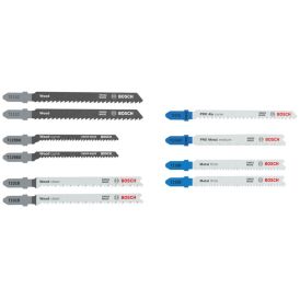 Tikksaeterade komplekt Bosch Wood and Metal Advanced 10-osaline