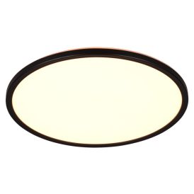 LED-plafoon Trio Lighting Emra must Ø29 cm