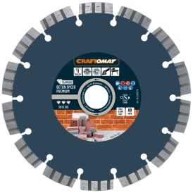 Teemantlõikeketas Craftomat Beton Speed Premium 180 x 22,23 mm