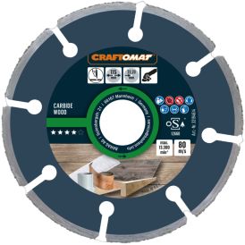 Karbiidlõikeketas Craftomat Carbide Wood 115 x 22,23 mm