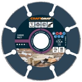 Karbiidlõikeketas Craftomat Carbide Multi 115 x 22,23 mm
