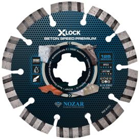 Teemantlõikeketas Nozar X-Lock Beton Speed Premium 125 x 2,2 mm