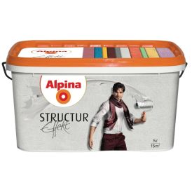 Struktuurvärv Alpina Effekt Structur Base 5 l valge
