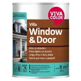 Metall- ja puitpindade värv Vivacolor Villa Window & Door C ainult toonimiseks 0,9 l