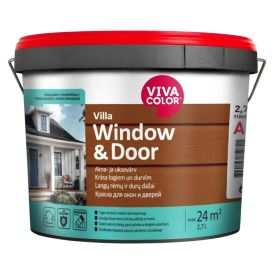 Metall- ja puitpindade värv Vivacolor Villa Window & Door C ainult toonimiseks 2,7 l