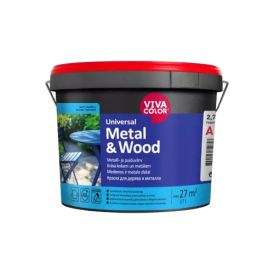 Metall- ja puitpindade värv Vivacolor Universal Metal & Wood C ainult toonimiseks 2,7 l matt
