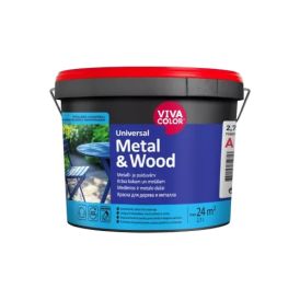 Metall- ja puitpindade värv Vivacolor Universal Metal & Wood C ainult toonimiseks 2,7 l poolläikiv