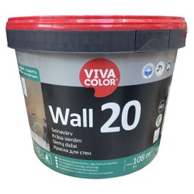 Seinavärv Vivacolor Wall 20 A valge 9 l
