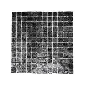 Klaasmosaiik Quadrat Uni must 30 x 30 cm